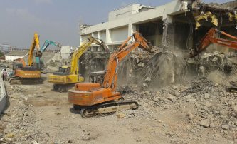 2 Demolition with Excavator 2